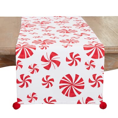 Sweet Peppermint Candy Table Runner - 16"x72"