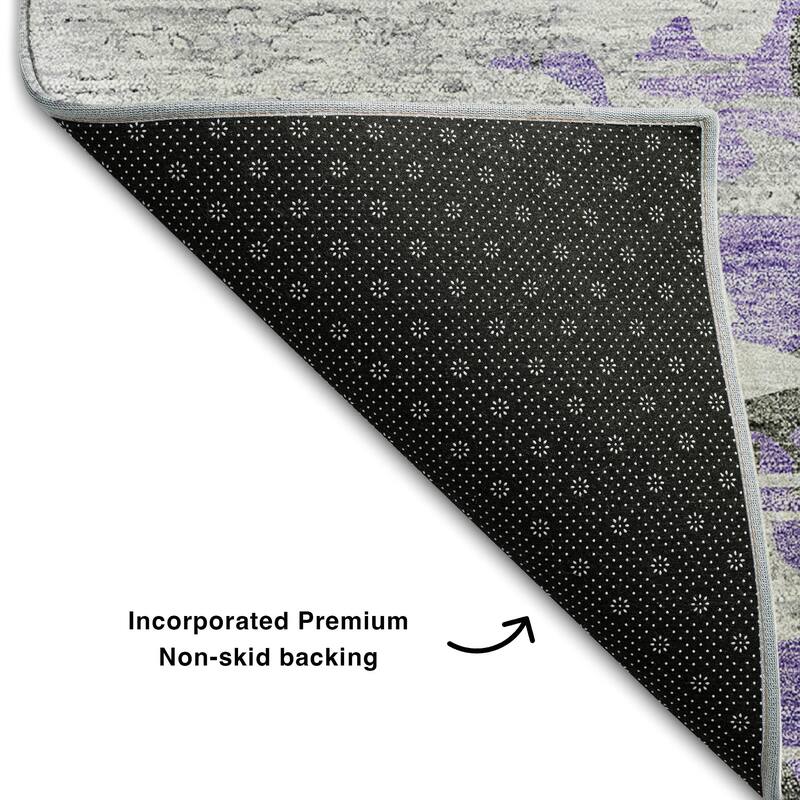 Premium Washable Super Soft Abstract Prints Mayfield Rug