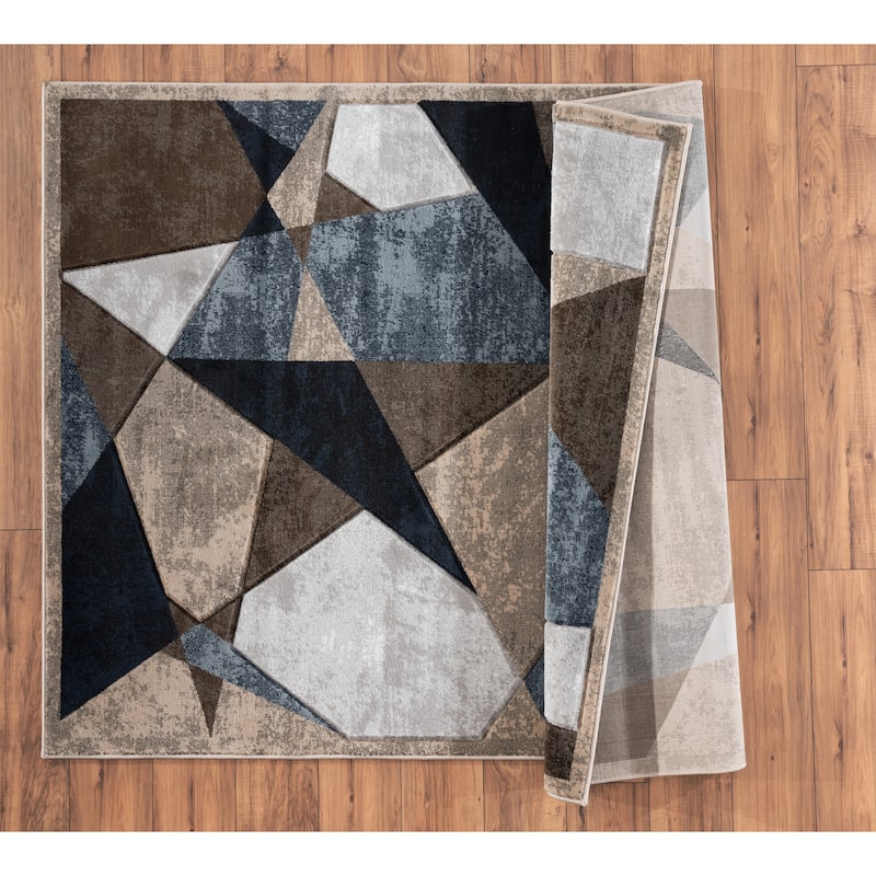 Orelsi Collection Abstract Area Rug