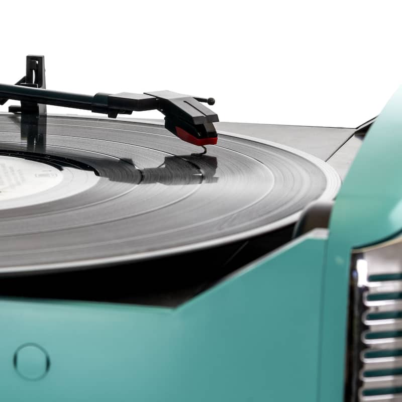Trexonic Old School 3-Speed Turntable Record Player w/ Bluetooth