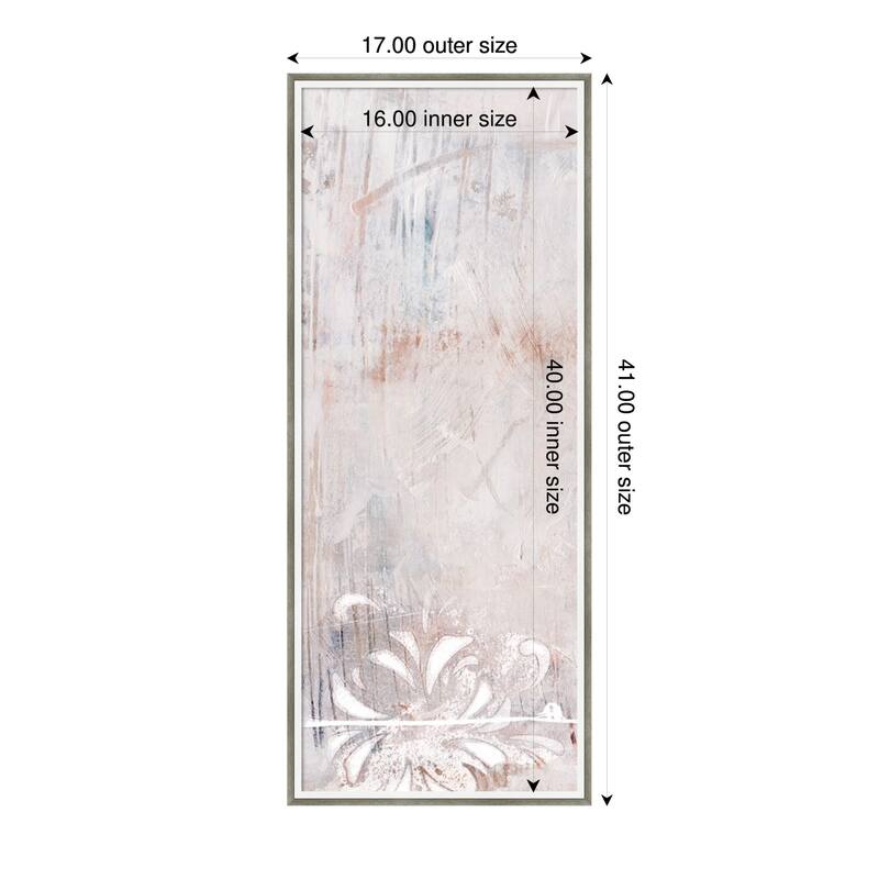 Amanti Art Framed Fabric Pinboard Windborn I by Melissa Wang Printed Bulletin Board - Board Size 16 x 40