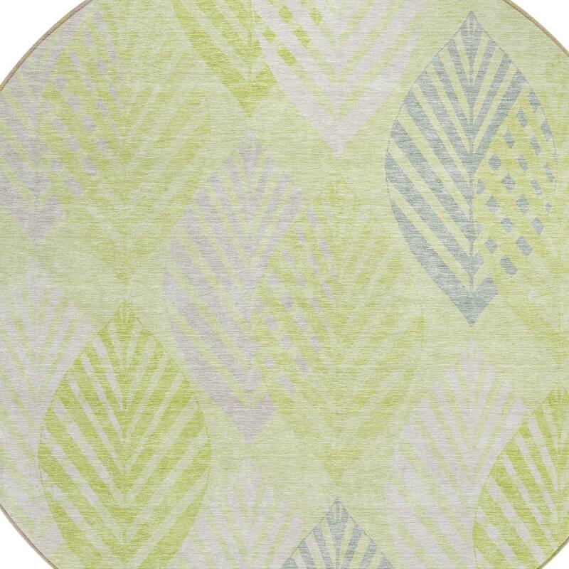 HomeRoots Floral Transitional Rectangle Outdoor Rug