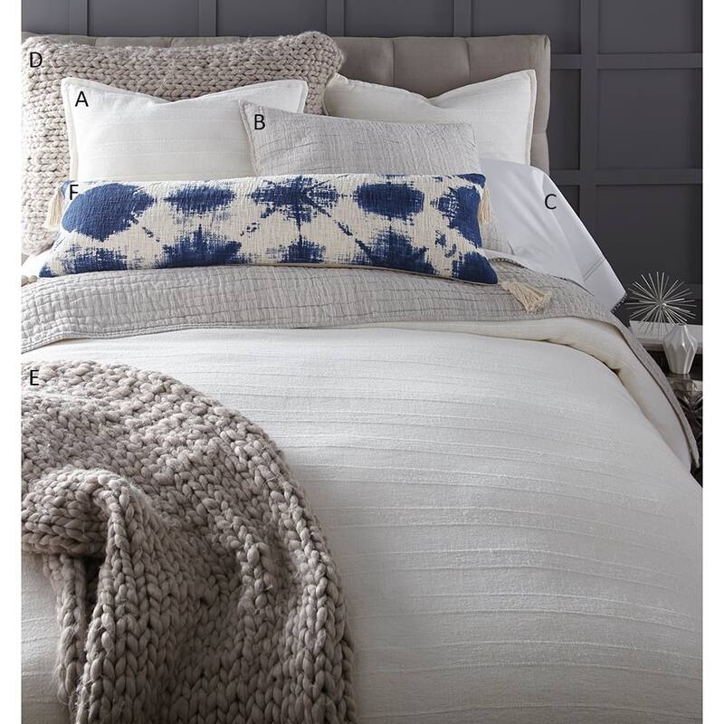 Rugby, Linen Blend, White, Sham