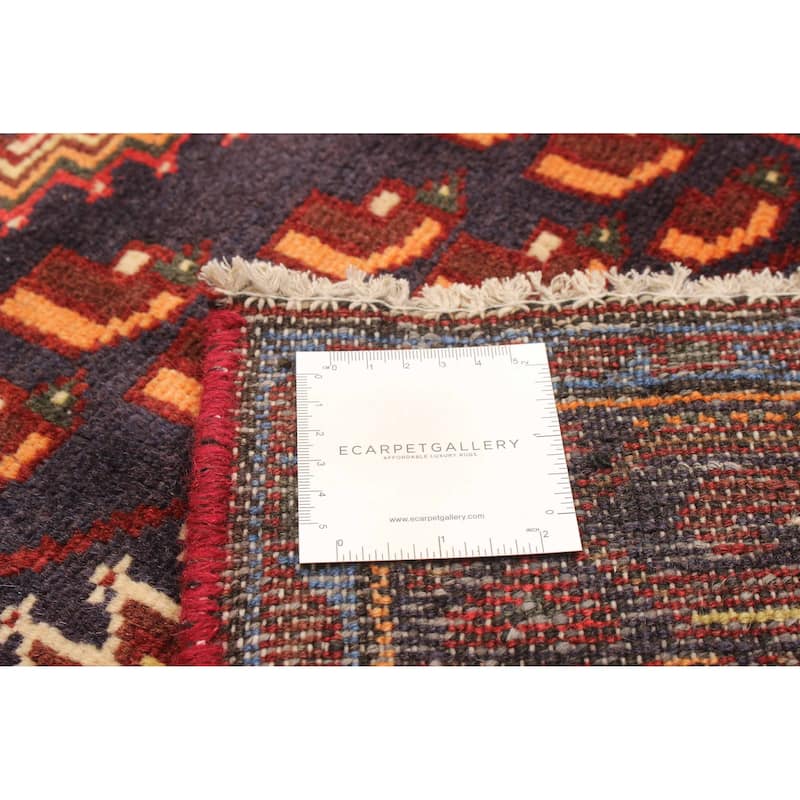 ECARPETGALLERY Hand-knotted Andelz Red Wool Rug - 4'3 x 6'3