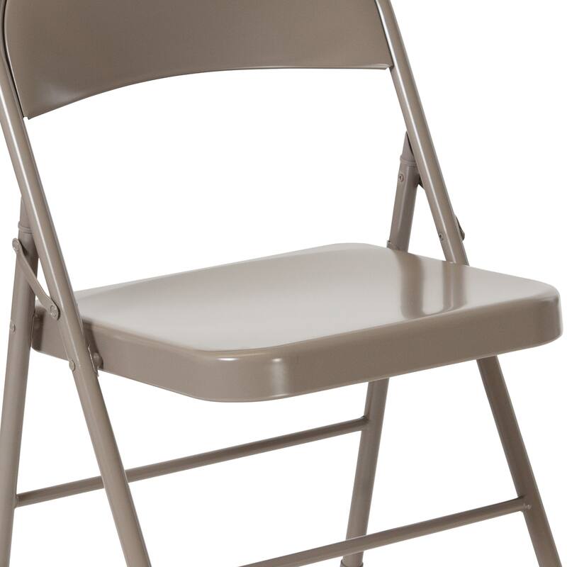 2 Pack Double Braced Metal Folding Chair