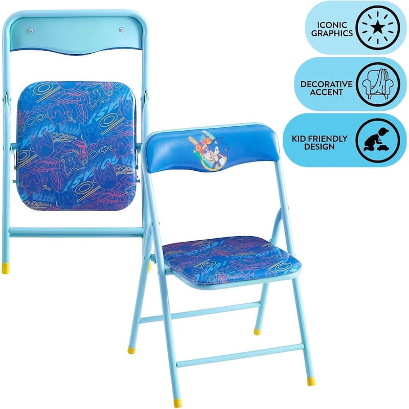 Sega Sonic The Hedgehog Kids Table and Chair Set