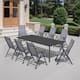 Option Grey-Set of 9- 94.49 inches long