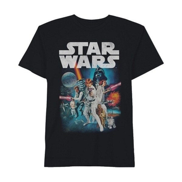 Star Wars Mens T Shirt Black Size Small S Short Sleeve Graphic Crewneck 330