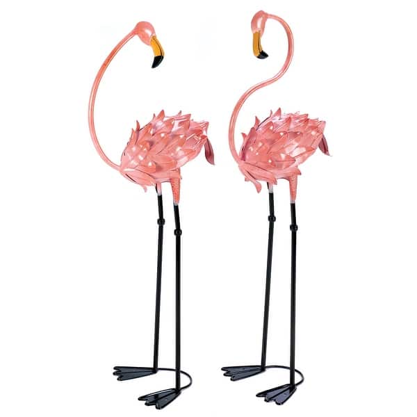 slide 2 of 2, Flamboyant Flamingo Garden Stakes