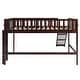 preview thumbnail 13 of 73, Low Loft Bed Toddler Bed Kids Bed with Slide and Ladder