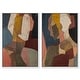 preview thumbnail 27 of 59, Contemplation Dialogue Abstract Art Set Canvas Print by Art Remedy White - 10" x 15"