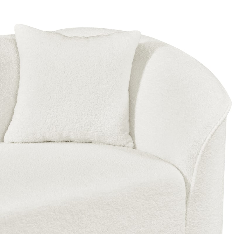 Christopher Knight Home - Marcellus L-Shaped Boucle Curved 4-Seater Sectional Sofa