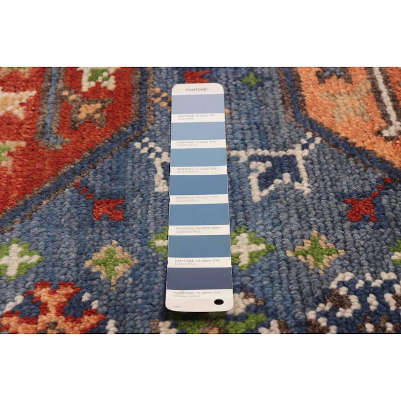 ECARPETGALLERY Hand-knotted Jules Serapi Slate Blue Wool Rug - 8'1 x 9'10