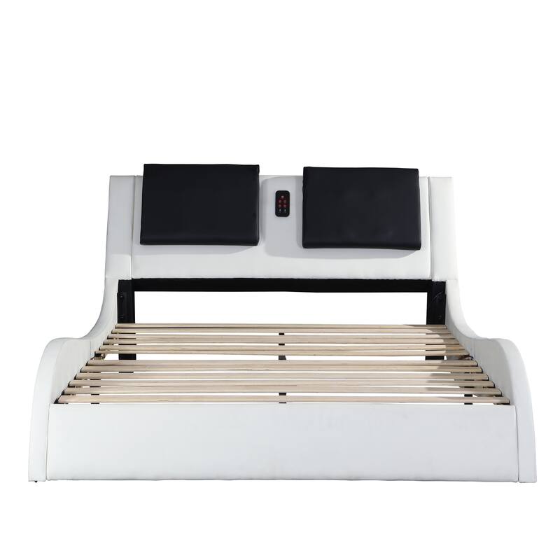 Luxurious Modular Smart Bed with Bluetooth Speaker System and Vibration Massage- Queen/king Size