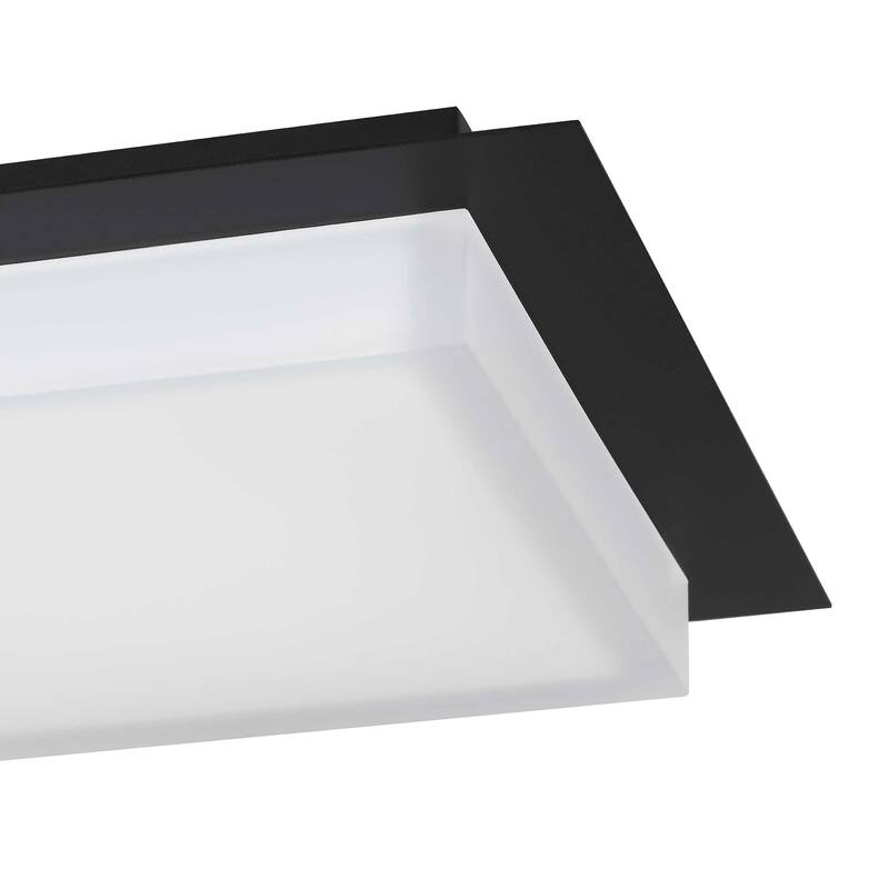 14 inch Black Integrated LED Flush Mount