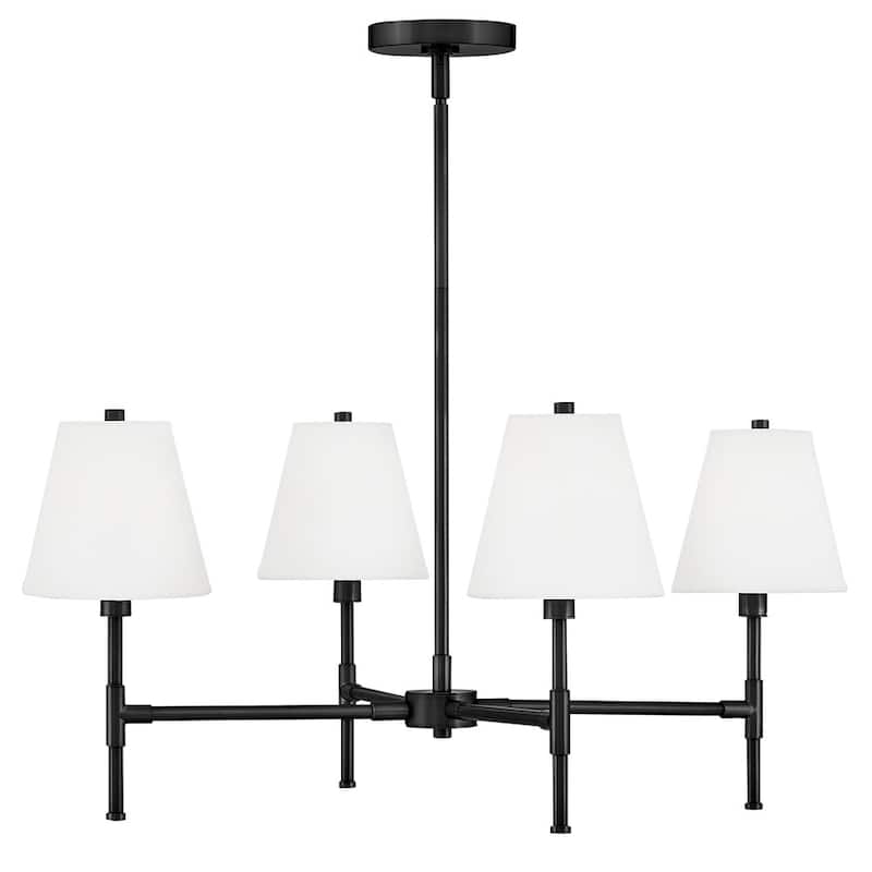 Lark 83774 Beale 4 Light 28" Wide Chandelier - Black