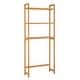 preview thumbnail 1 of 4, Organize It All Over the Toilet Bamboo Space Saver Shelf - 28x10x66.5