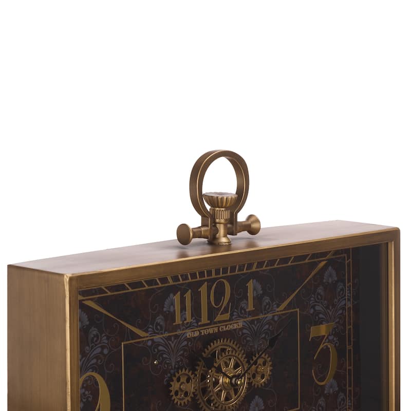 SEI Furniture Maximillian Horizntl Wall Clock - 18"W x 3"D x 13"H