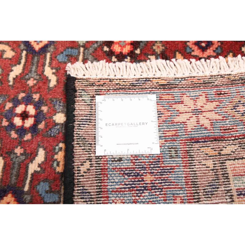 ECARPETGALLERY Hand-knotted Andelz Dark Red Wool Rug - 2'7 x 9'10