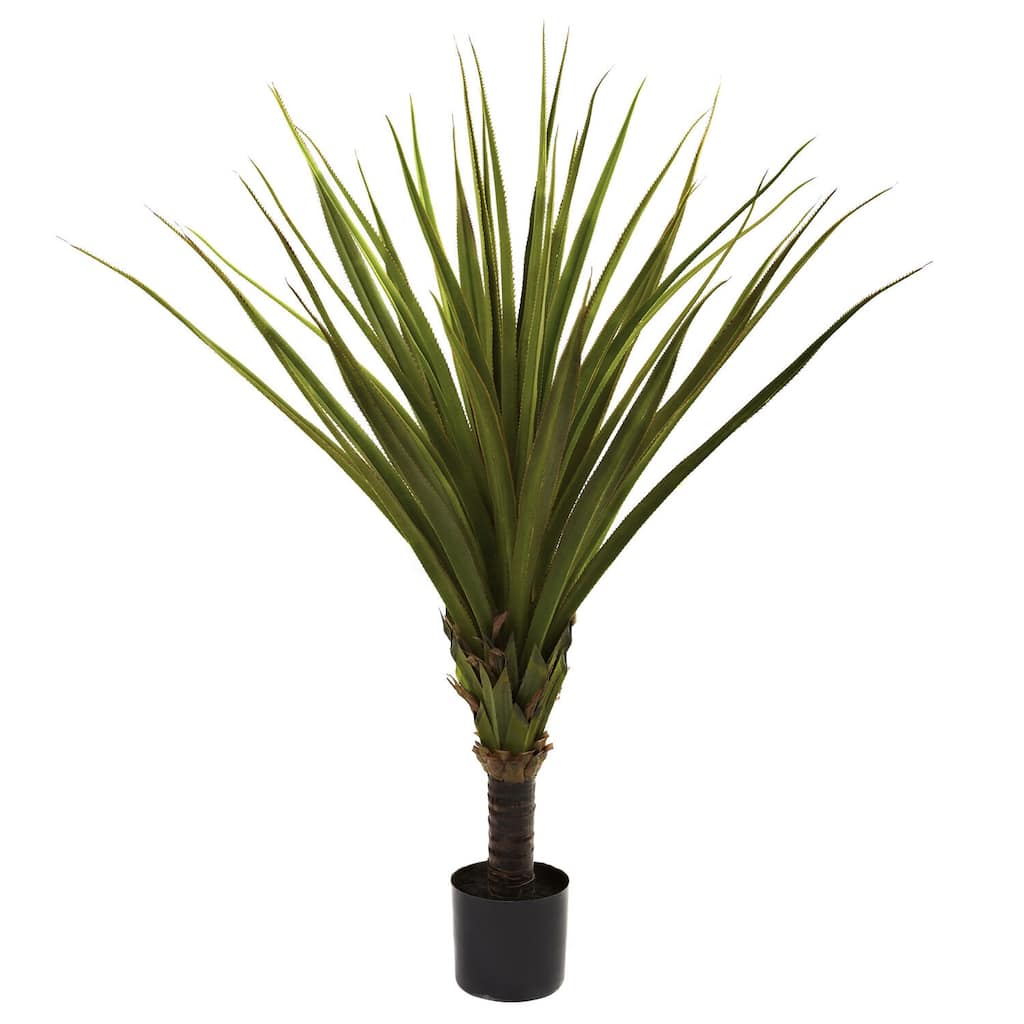 Artisanal Spiked Tree - 5Ft Green Fountain Decor - Indoor Accent Plant - Home Office Living Room - 5ft.