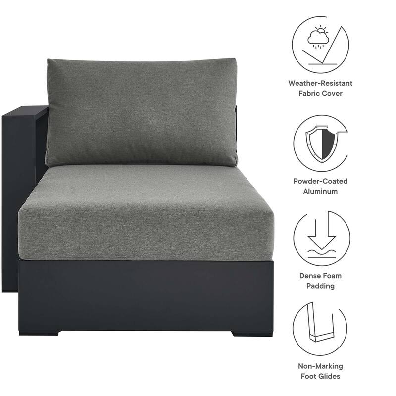 Tahoe Patio Aluminum Modular Left-Facing Chaise Lounge