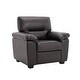 preview thumbnail 42 of 52, Morden Fort Upholstered Living Room Set chair , Loveseat,2 Pieces, Faux Leather