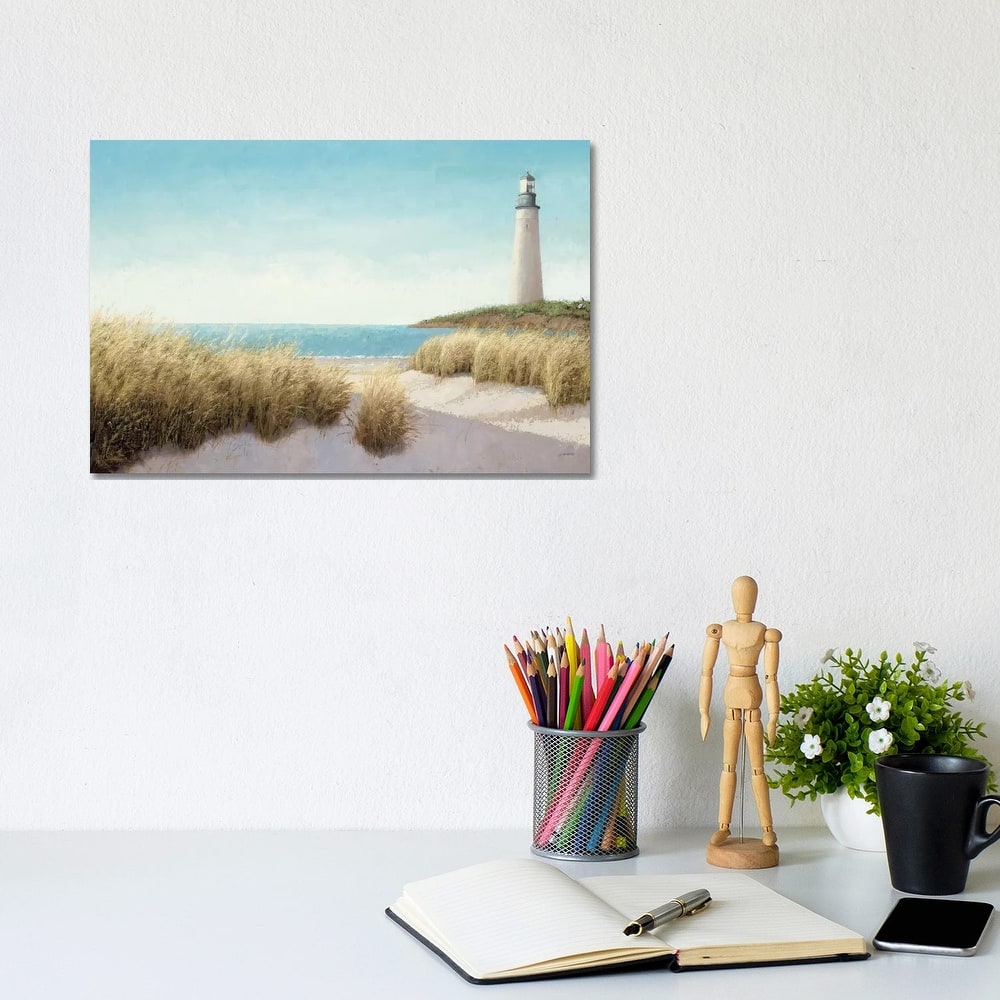 iCanvas "Lighthouse by the Sea" by James Wiens Canvas Print