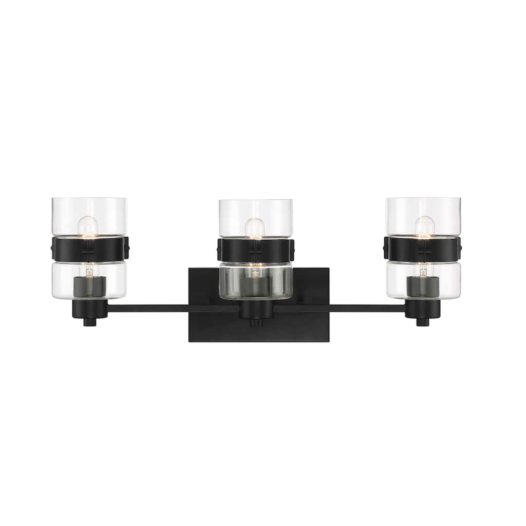 Designers Fountain D222M-3B Midnight LA 3 Light 25" Wide Bathroom