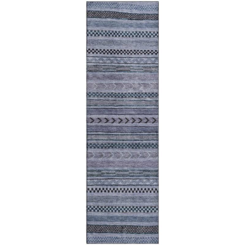 Premium Washable Super Soft Boho Stripes Mayfield Rug