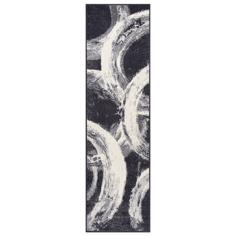 World Rug Gallery Contemporary Abstract Circles Area Rug