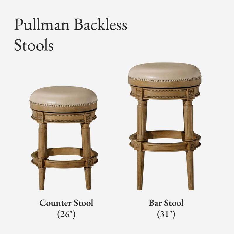 Maven Lane Pullman Backless Swivel Kitchen Stool