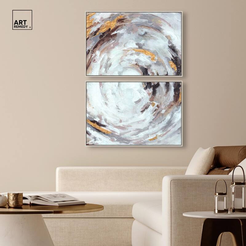 Cyclone Art Canvas Set of 2 by Art Remedy