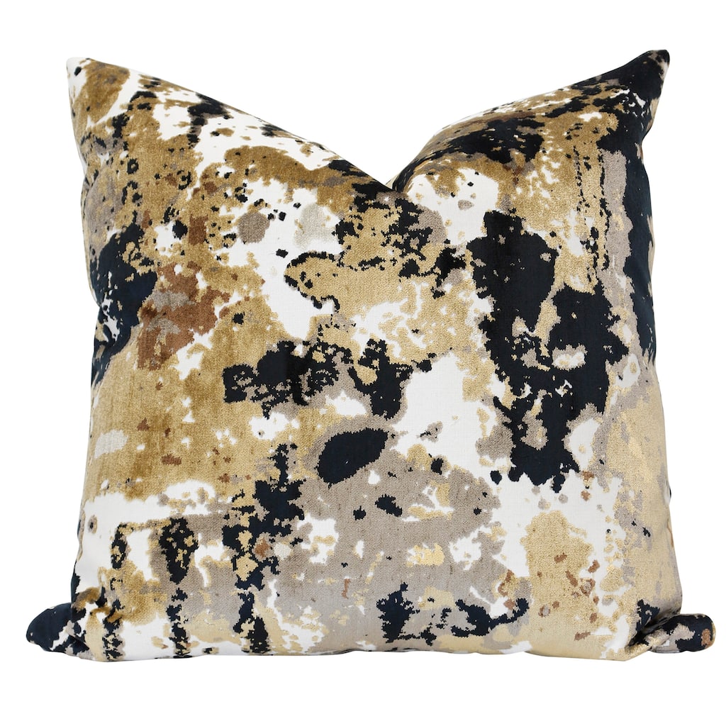 Harp & Finial Cosmo Pillow - Abstract Textured with Down Feather Insert
