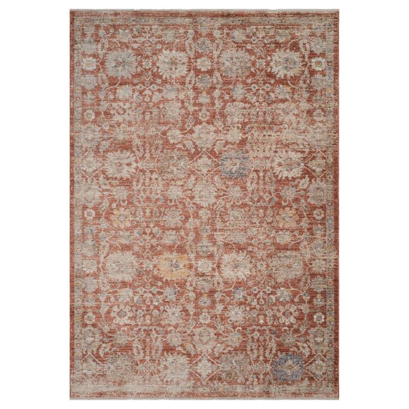 HomeRoots Floral Medallion Traditional Rectangle Area Rug