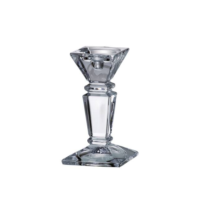 Majestic Gifts Inc European Glass Candlesticks -8" Height - Set/2 - 8"