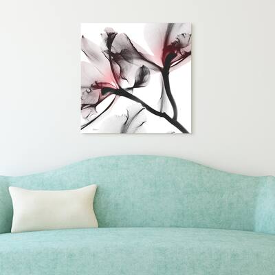 "Coral Luster 2" Frameless Free Floating Tempered Glass Panel Graphic Wall Art