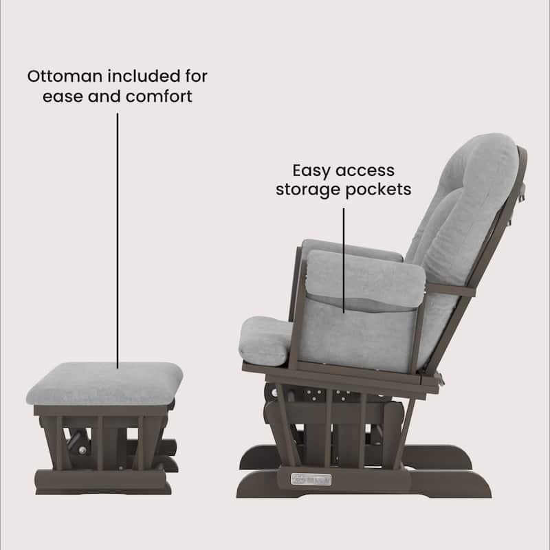 Child Craft Tranquil Glider Rocker and Ottoman Set