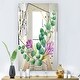 preview thumbnail 6 of 5, Designart 'Efflorescent Gold Simple 1' Farmhouse Mirror - Vanity Printed Mirror