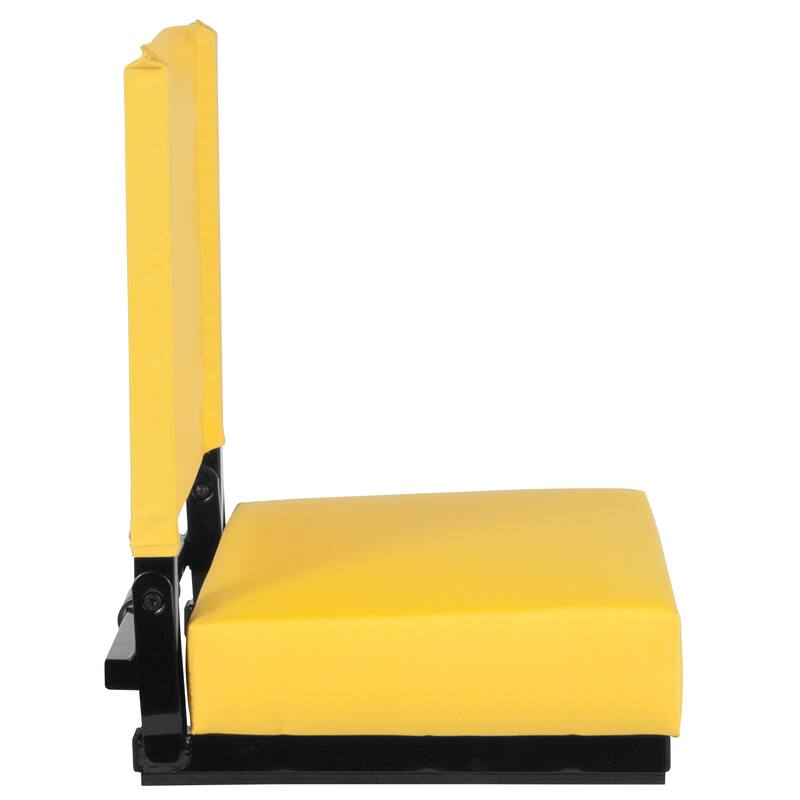 2 Pack 500 lb. Rated Lightweight Stadium Chair-Handle-Padded Seat