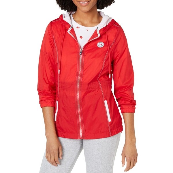 tommy hilfiger jacket womens red