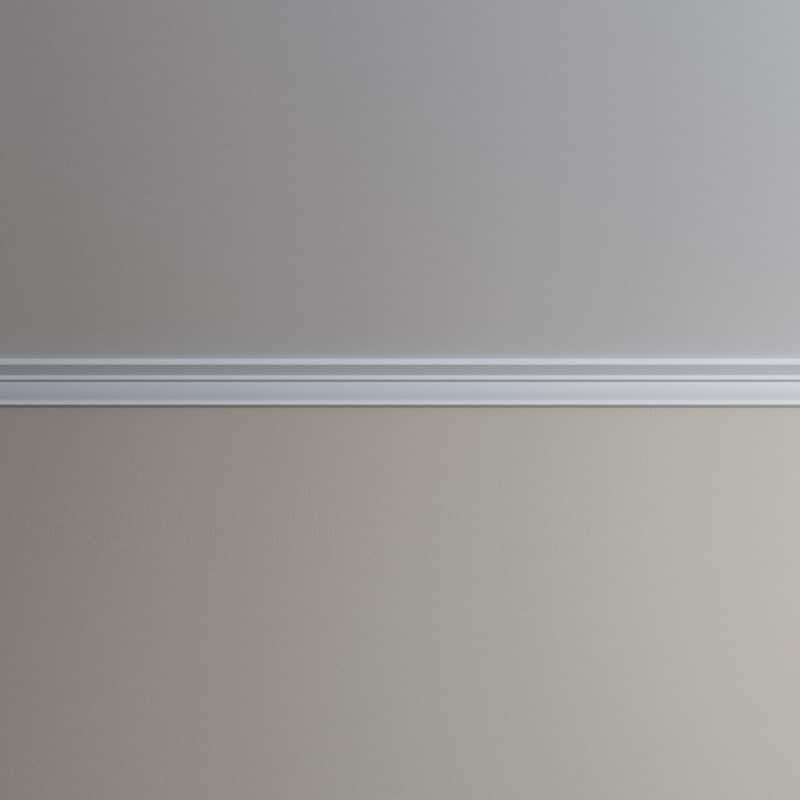 4 1/2"H x 4 3/4"P x 6 5/8"F x 96"L Elizabeth Crown Moulding - 1-Pack