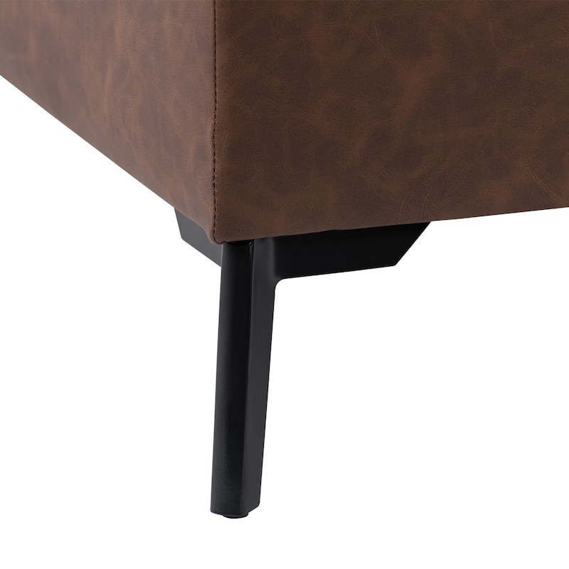 Linden Square Storage Ottoman