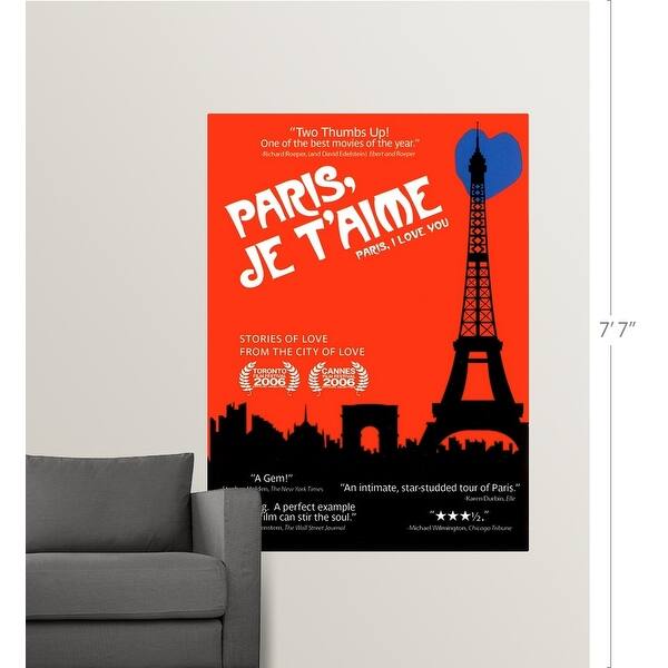 Get Wallpaper Shop Paris Je Taime 2007 Poster Print Overstock 24129189 HD