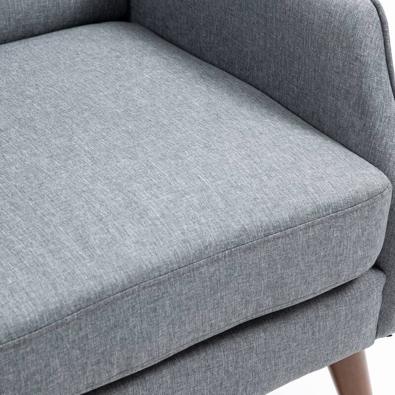 Set of 2 Upholstered Modern Accent Chair Living Room Armchairs