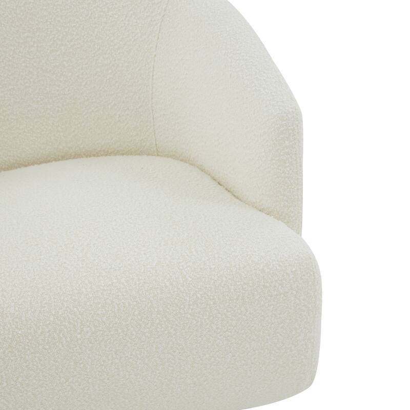 SAFAVIEH Couture Gizella Swivel Accent Chair - 34 In. W x 31 In. D x 30 In. H - 34Wx31Dx30H