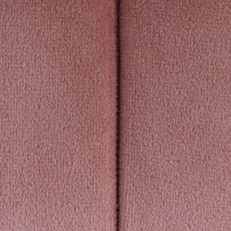 Braided Round 24" Ottoman in Blush Velvet by LumiSource
