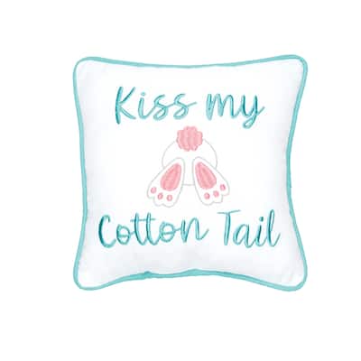 Kiss My Cotton Tail Small/Petite Accent Pillow