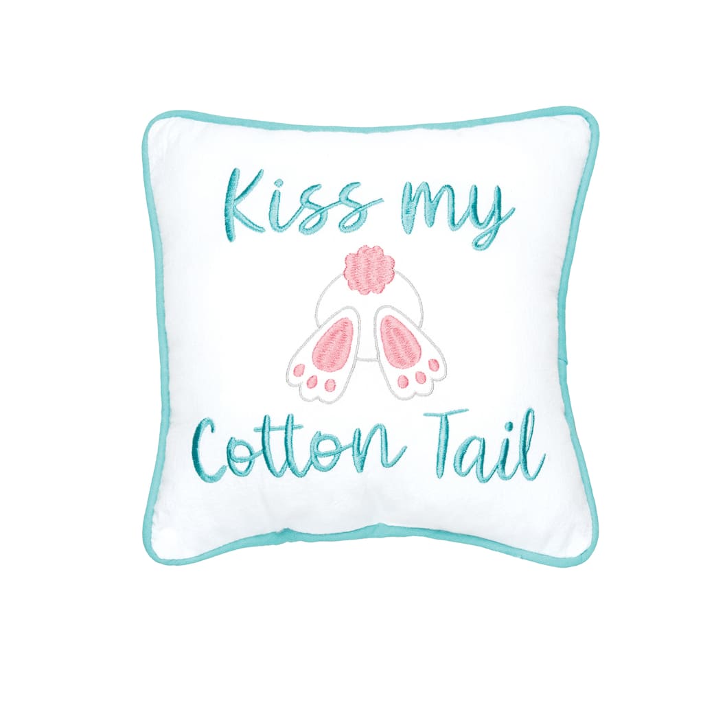 Kiss My Cotton Tail Small/Petite Accent Pillow