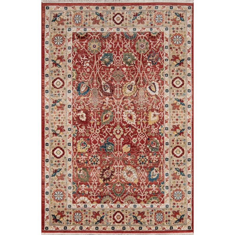 Momeni Lenox Traditional Area Rug. - 2' x 3' - Red