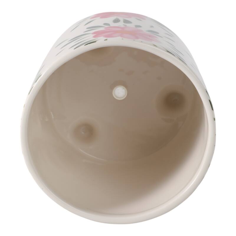 Planter Outdoor Stylish Cute Hand Painted Flower Design